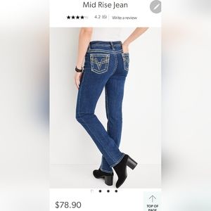 🤯 Vigoss Womans size 10 jeans. Like new, tried on and was too big.